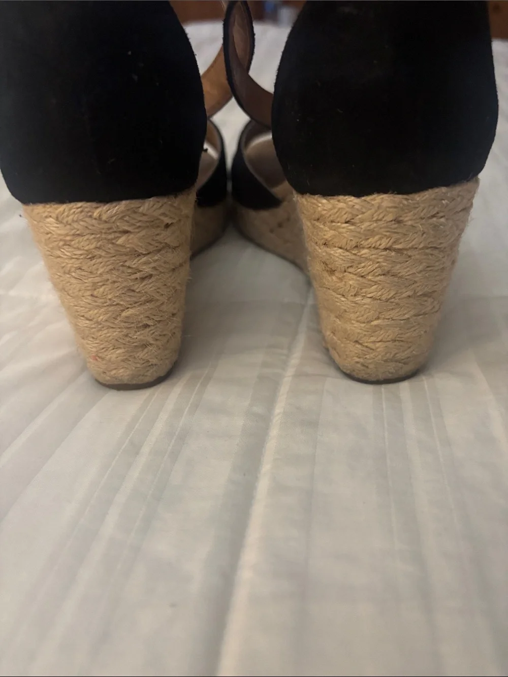 Style & Co Black Espadrille Wedge Sandals with Ankle Strap